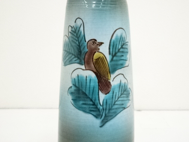 色絵果鳥  飾皿   浅蔵与成銘  共箱  皿立て付き 色絵果鳥 飾皿 浅蔵与成銘 共箱 皿立て付き